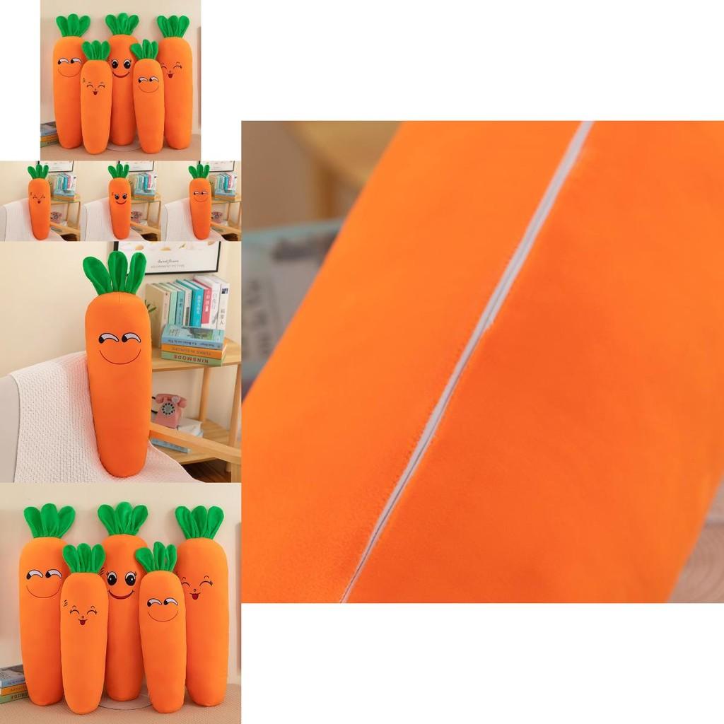 Cozy Carrot Plush Body Pillow Stuffed Toy Delightfully Soft And Washable