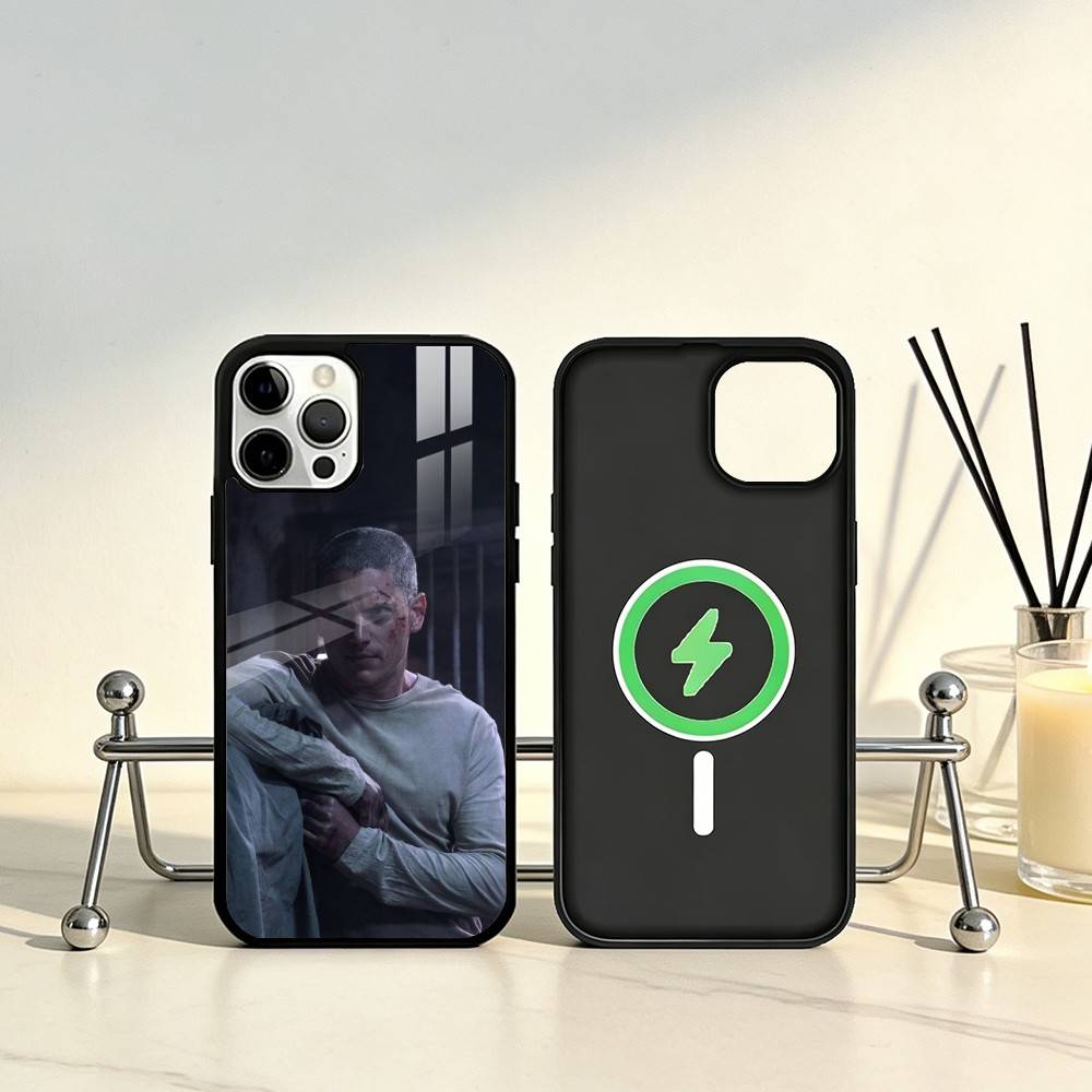 Movie P-Prison B-Break Phone Case For iPhone17,16,15,14,13,12,11 Plus,Pro Max Magnetic For Magsafe Wireless Charging