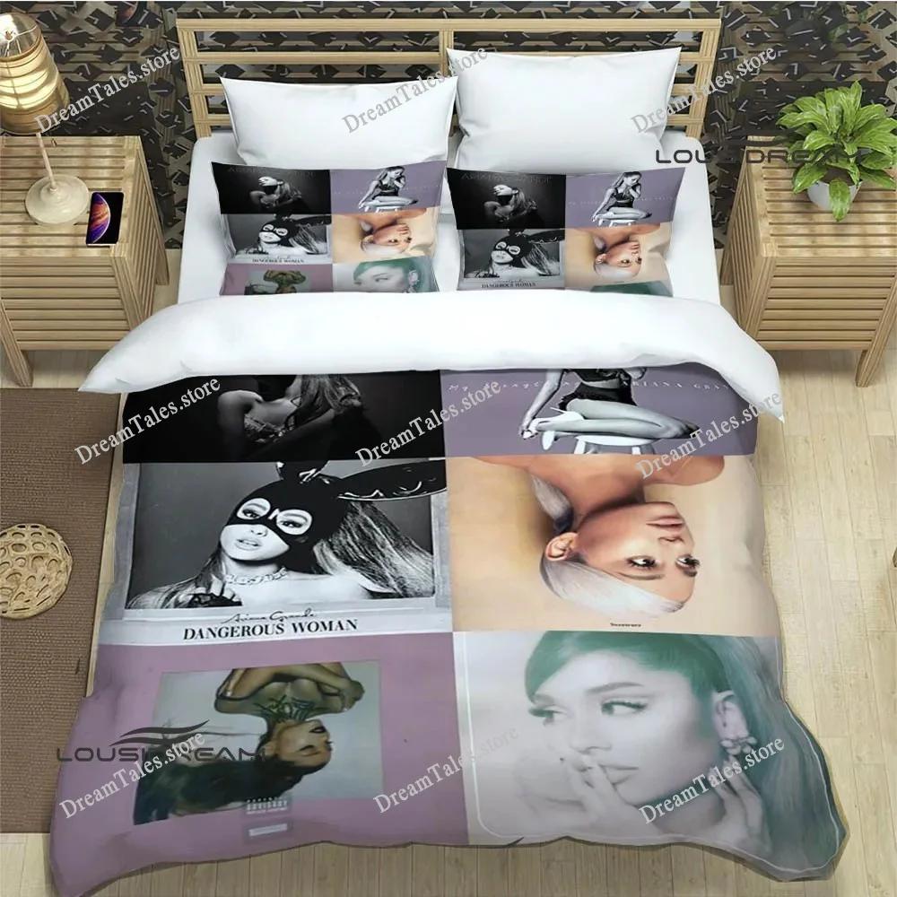 Постельное белье Ariana Grande Изысканный набор постельных принадлежностей Пододеяльник Комплект одеял Постельное белье Роскошный Подарок на День Рождения741
