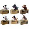 Pet Puppy Dog Stealing Eating Coin Money Box Piggy Storage Saving Bank Kid Gift