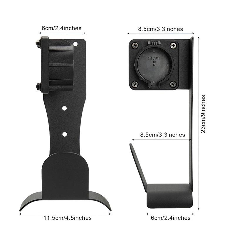 Wall Mount EV Charger Holder Garage Wall Mount Stainless Steel Wall Charger Mount EV Charger Holder Stainless Steel