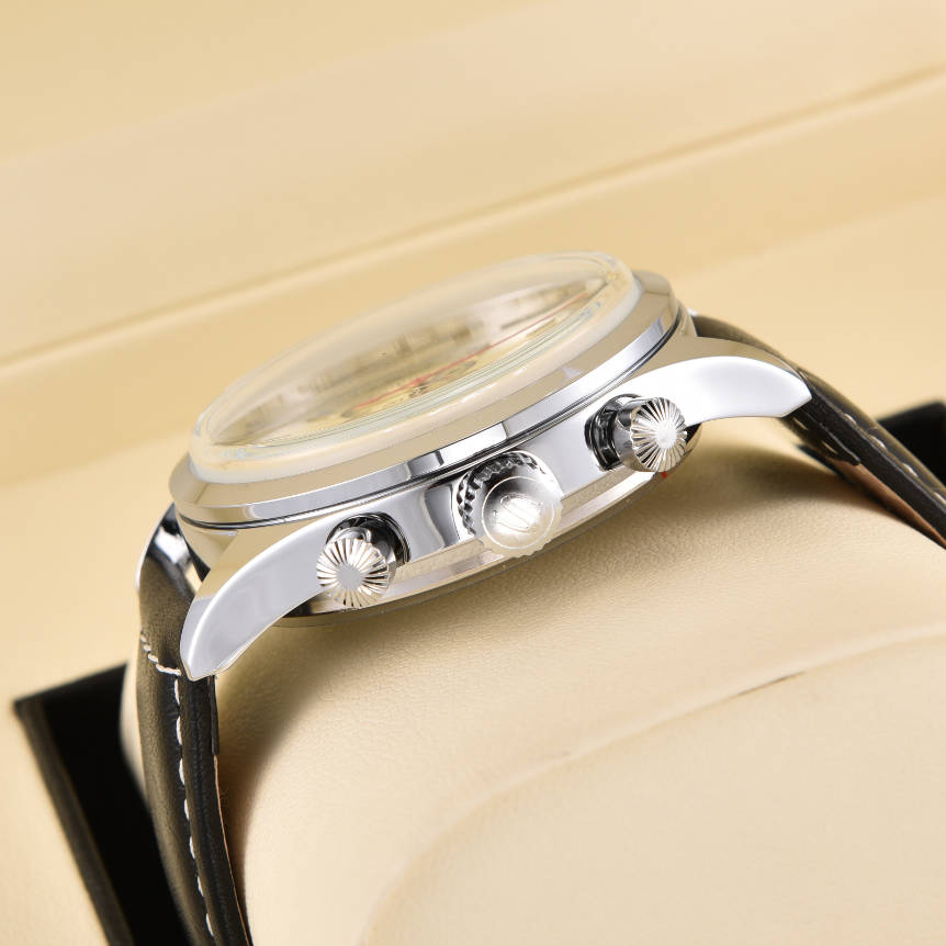 22 ZUAN Ретро Чайка 1963 Пилот Хронометр Мужские Часы St1901 Акрил НАТО Нейлон SGL Наручные часы