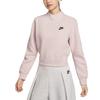 Nike Толстовки Женские Розовые Стойка Умеренный Обычный HV2797-667
