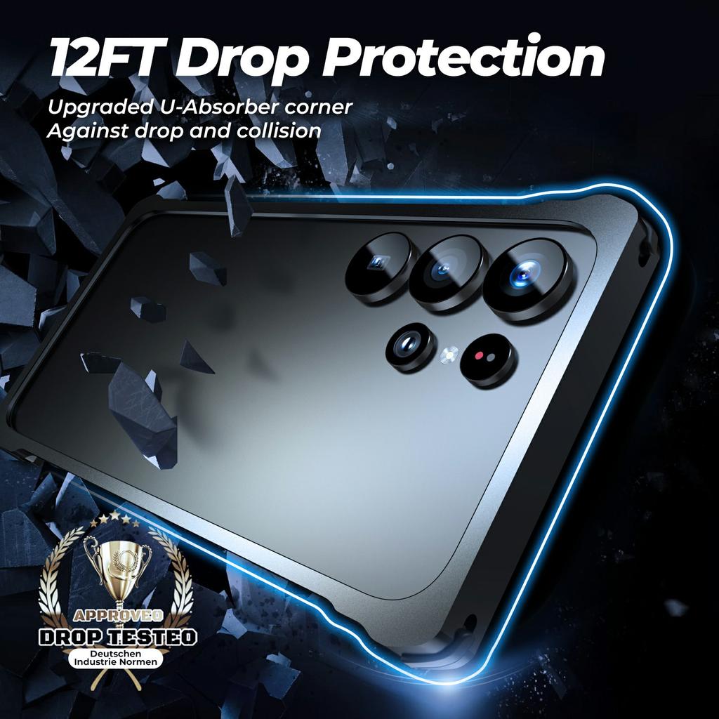 Бампер для Samsung Galaxy S25 Ultra Металлическая рамка Защелкивающаяся Теплоотводящая Накладка на телефон