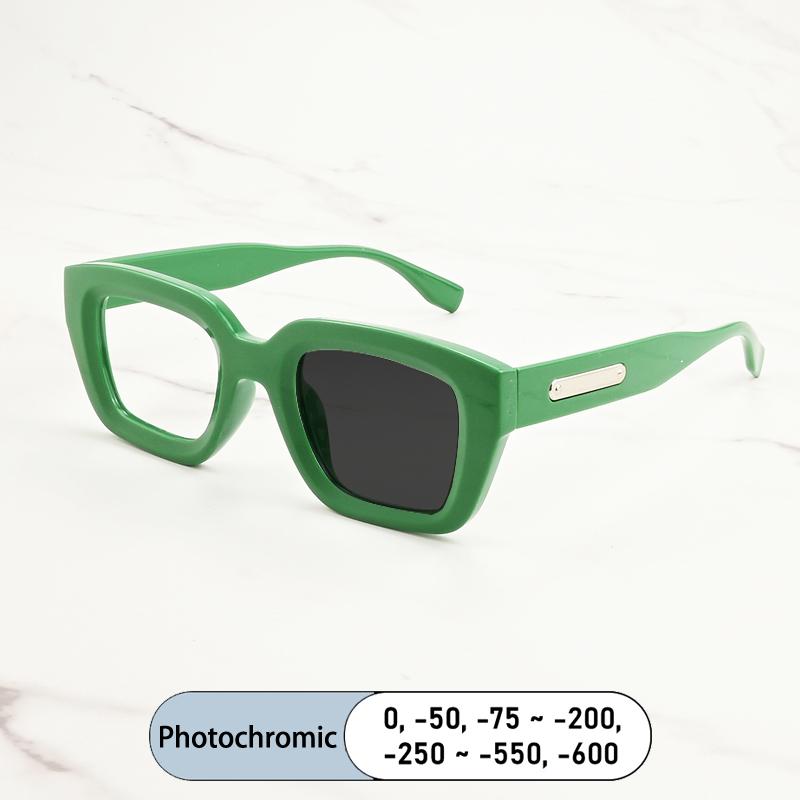 Брендовый Дизайн Квадратная Толстая Рамка Мужские Очки для Миопии По Рецепту Близорукость Анти Синий Свет Женские Короткие Легкие Оптические Очки