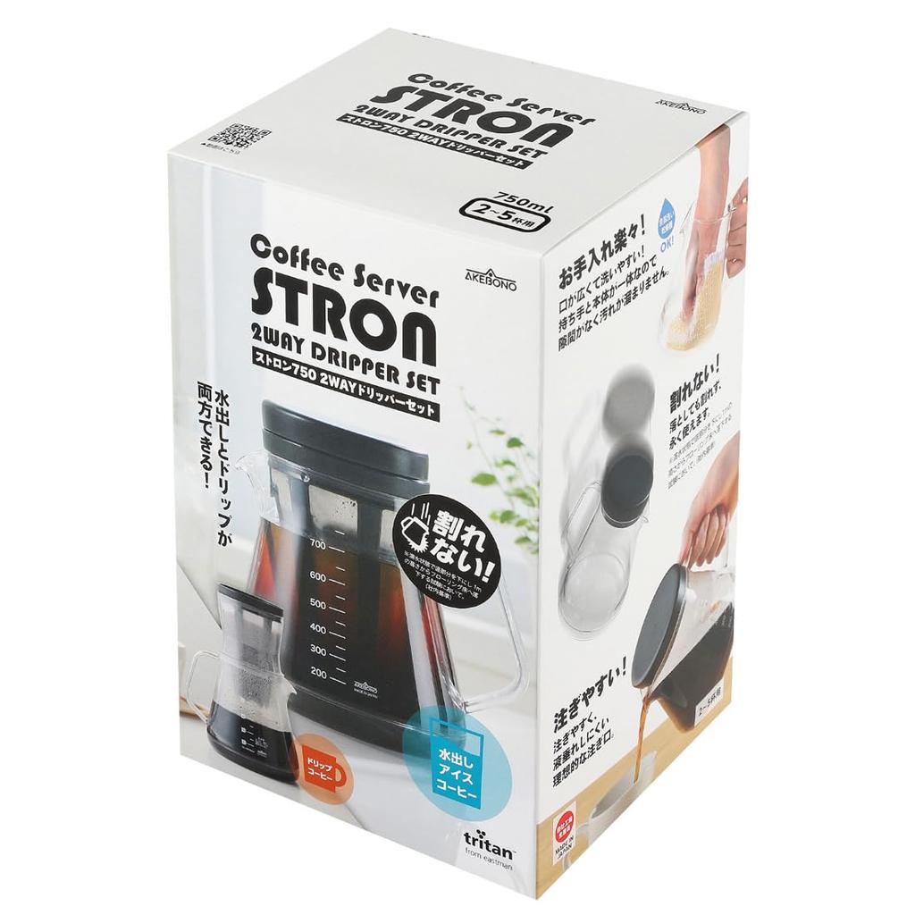 Akebono Sangyo Coffee Server 2WAY Dripper Set 750ml 5 Cups