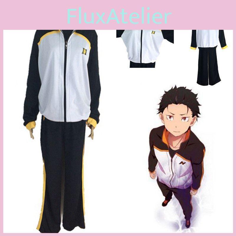 Начиная с нуля Rezero Иная жизнь Субару Нацуки Костюм Косплей Комплект