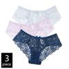 3Pcs/Set! Women Sexy Lace Panties Transparent Panties Sexy Intimate Briefs Female Underwear S-XL