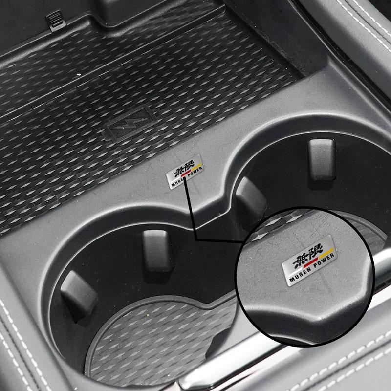 Car Stickers 3D Aluminum Trunk Front Hood Grille Badge Decals For Mugen Civic Fit Accord HRV CRV City