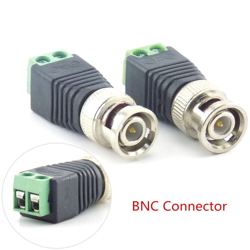 2 шт. 12 В постоянного тока BNC «папа-мама» коаксиальный разъем CAT5 видеобалун адаптер для светодиодных лент CCTV аксессуары для камер