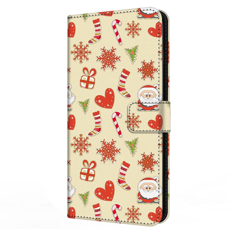 Чехол для Xiaomi Poco F7 F 7 с подставкой-книжка из кожи Merry Christmas Магнитный кошелек-защита Redmi Turbo 4 Pro