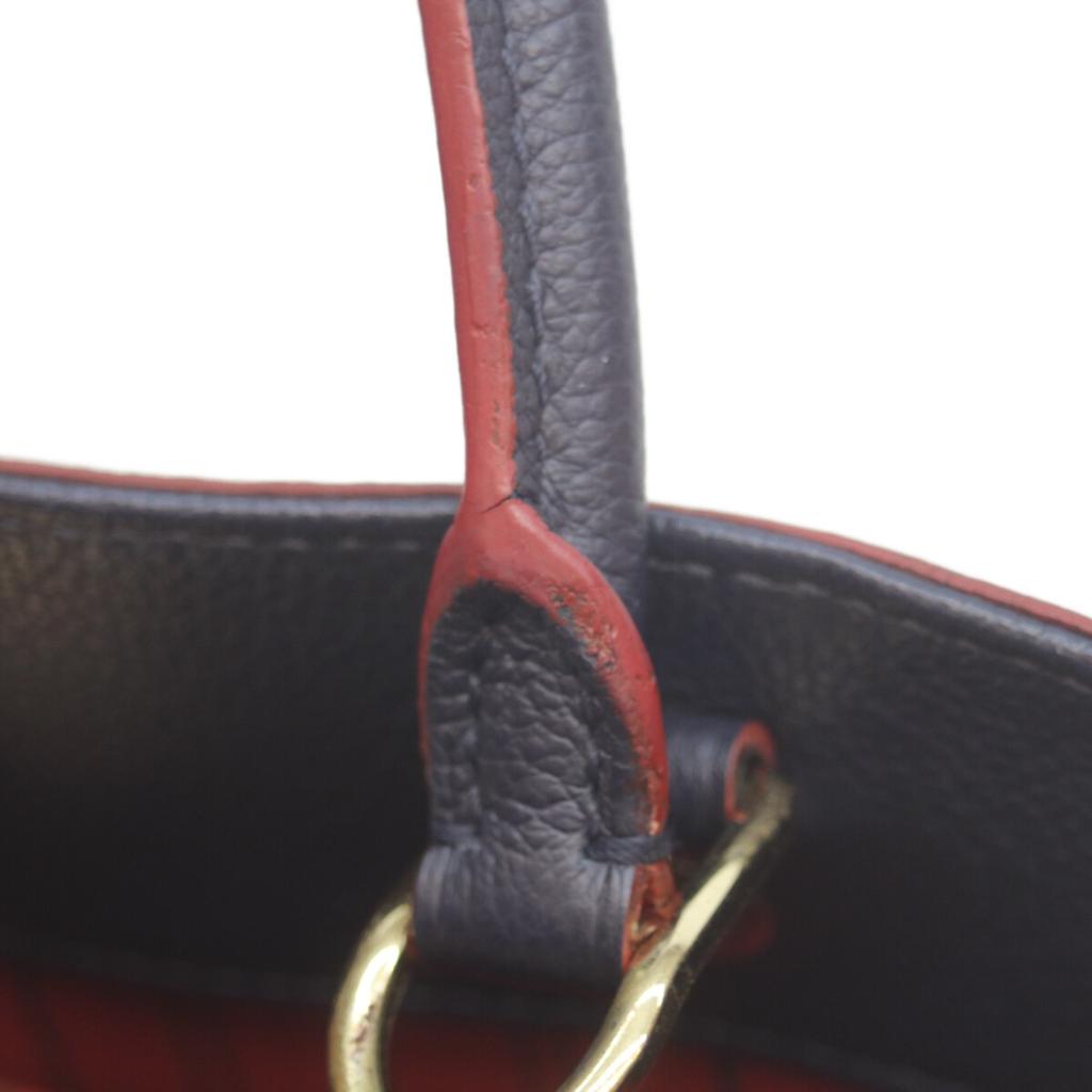 LOUIS VUITTON 2018 M42746 Monogram Amplant Marine Rouge Montaigne MM Handbag Marine RougeUsed