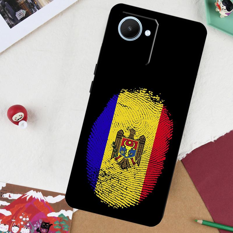 Чехол для Realme GT 6T 6 5 GT 7 Pro C61 C55 C53 C51 C21Y C25S C67 C75 10 11 12 13 14 Pro Plus с флагом Молдовы и молдаванами