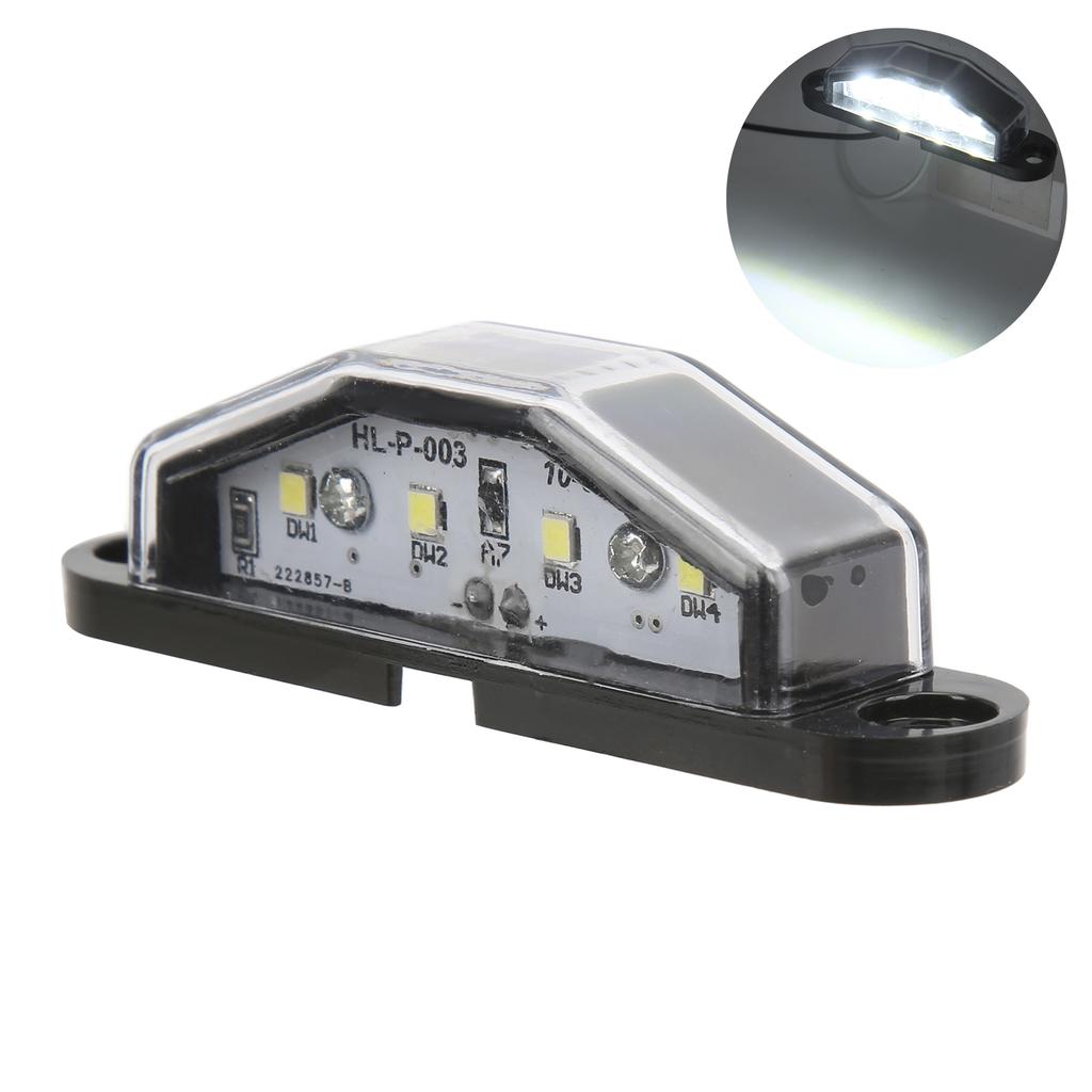 4?LED License Plate Light 10?30V IP67 Waterproof Durable Lamp for Trailer RV Van Truck