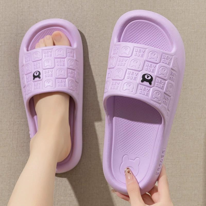 Милые мультяшные декорации, подушки, шлепанцы, мягкие, легкие, повседневные, нескользящие, из ЭВА, для душа