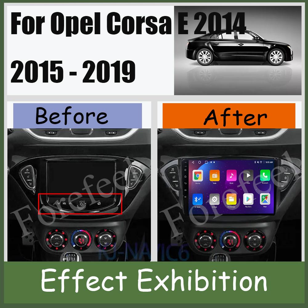 Carplay NO 2Din Android 14 для Opel Corsa E 2014 2015 - 2019 Автомобильное радио Радио Мультимедиа GPS Bluetooth Авто Стерео DVD DSP WIFI