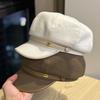Новый осенний восьмиугольный берет для женщин, ретро британский стиль, маленькая корейская версия, повседневная универсальная кепка-утка, шляпа художника, трендовая