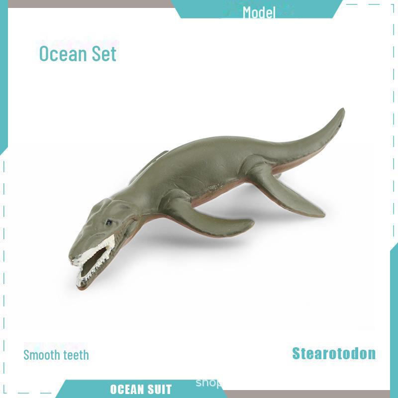 Набор моделей морских животных: Акула, черепаха, дельфин, кит, пингвин, краб и существа морского дна