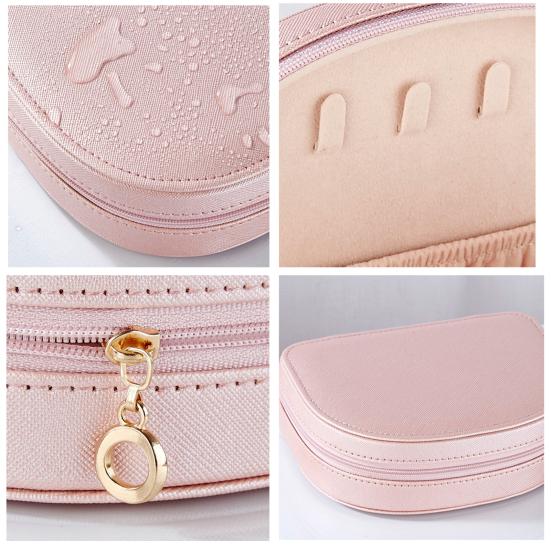 Органайзер для ювелирных изделий, однотонный браслет из искусственной кожи для хранения, ожерелье-гвоздики, шкатулка для драгоценностей, домашнее использование