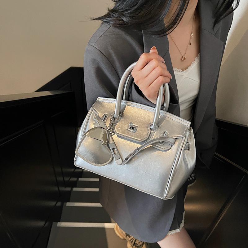 Новый модный тренд универсальная платиновая сумка портативная на плечо через плечо женская сумка