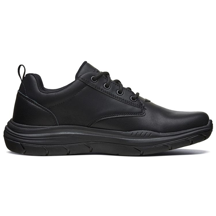 Skechers Ожидаемые мужские повседневные туфли из черной кожи 66418-BLK