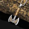Новое популярное персонализированное ожерелье из титановой стали с подвеской в виде ретро-топора