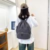Школьный рюкзак корейский женский 1011 новый легкий повседневный модный на завязках нейлоновый рюкзак студенческий дорожный альпинистский рюкзак модный