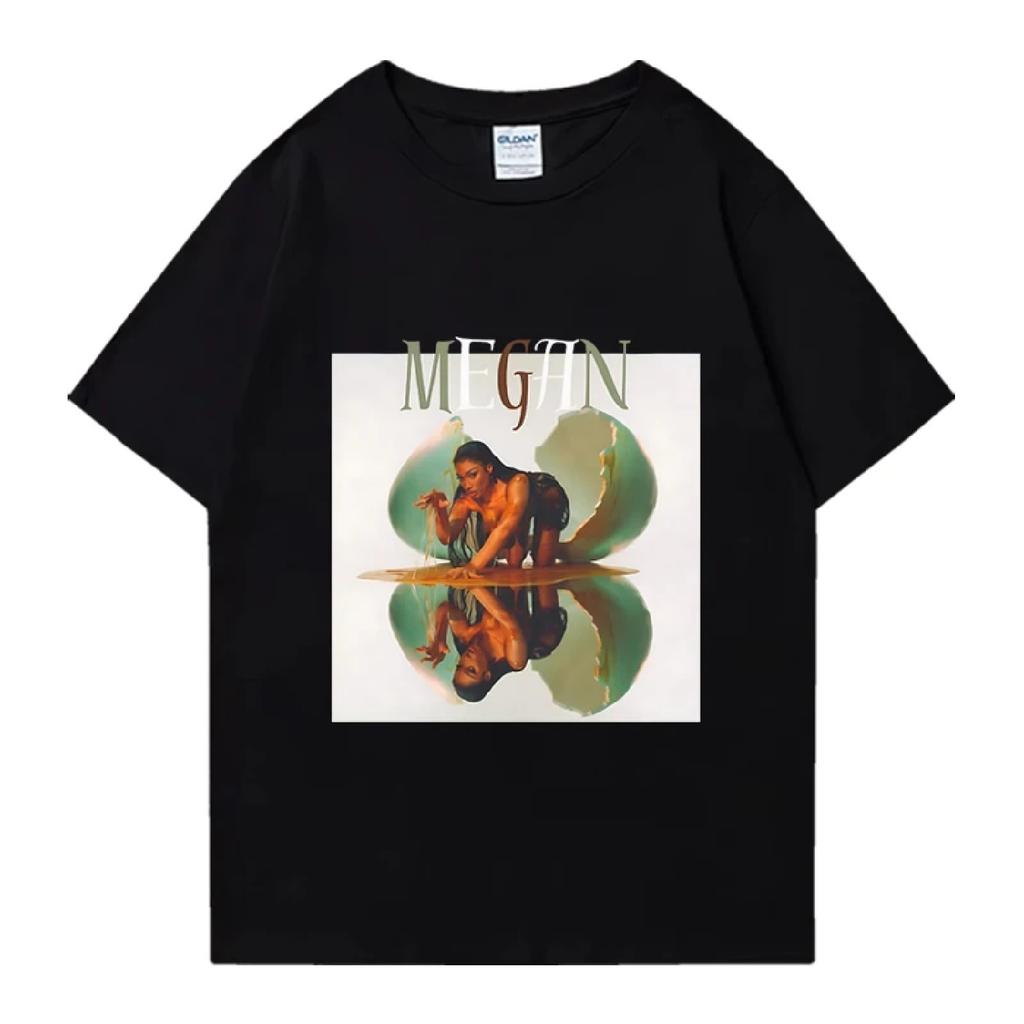 Hot sale Megan thee Stallion Album 2024 Cobra Graphic T shirt Unisex vintage Hip Hop Tops Men Women Cotton short sleeve t-shirts