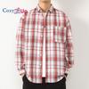 Cozy Up Men's Plaid Button Down Shirts Long Sleeve Dress Shirts Regular Fit Gingham Shirts