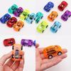 Childrens Mini Cartoon Transparent Spin Drive Car Toy For Brain Development And Handeye Coordination