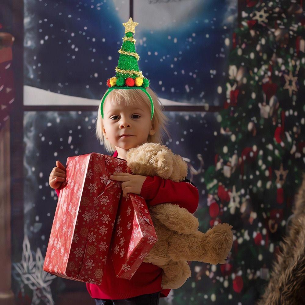 Christmas Tree Christmas Headbands Wear-resistant Cosplay Headbands Merry Christmas Decorations