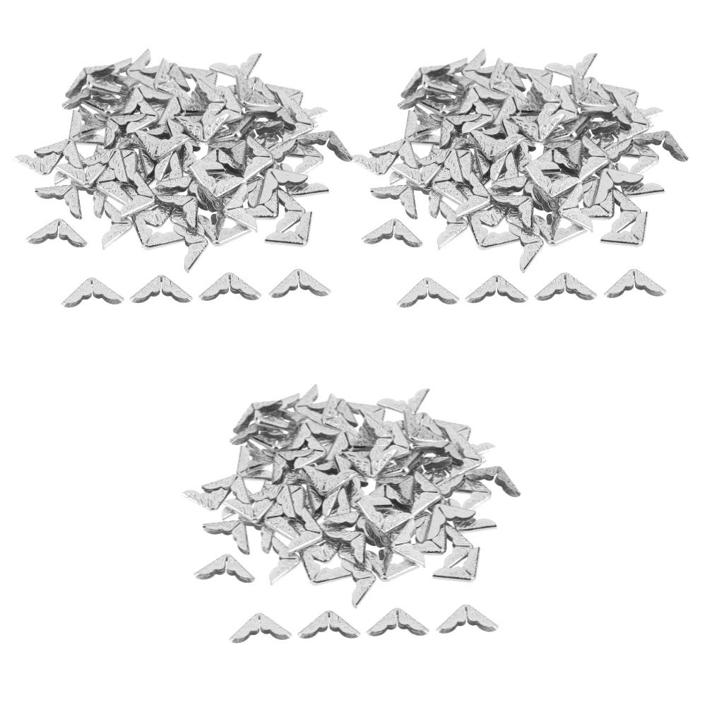 100-300 шт. металлический уголок для защиты книг, винтажный блокнот, меню, фотоальбом, уголок для защиты, золотистый, серебряный, бронзовый декор