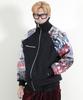 Demarc Street Graffiti High-Neck Padded Bomber Jacket