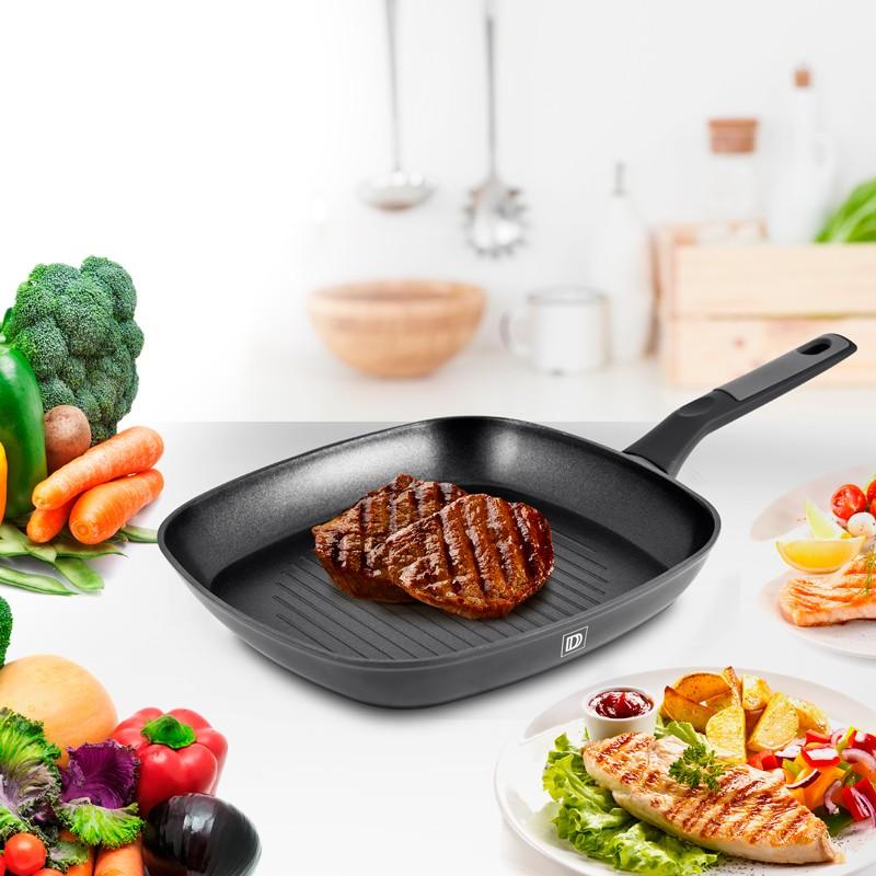 Гриль из кованого алюминия 28 см Platinium Gril28tfi De Durand Dupont