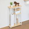 Toilet Rack Toilet Paper Storage Slim Shelf Rack Toilet Width X Depth 15 X Height 60 Cm Assembly Required Wood White Wood Grain 35.5