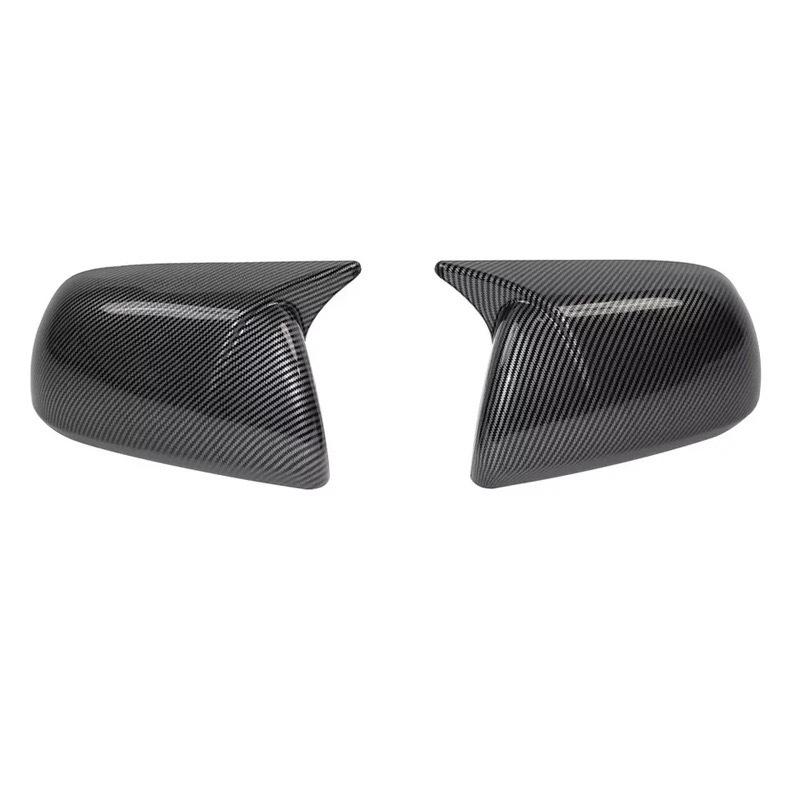 Rearview Side Mirror Cover Fit For Toyota Sienna 2010 2011 2012 2013-2018  Wing Cap Outdoor Door View Case Trim Carbon Fiber