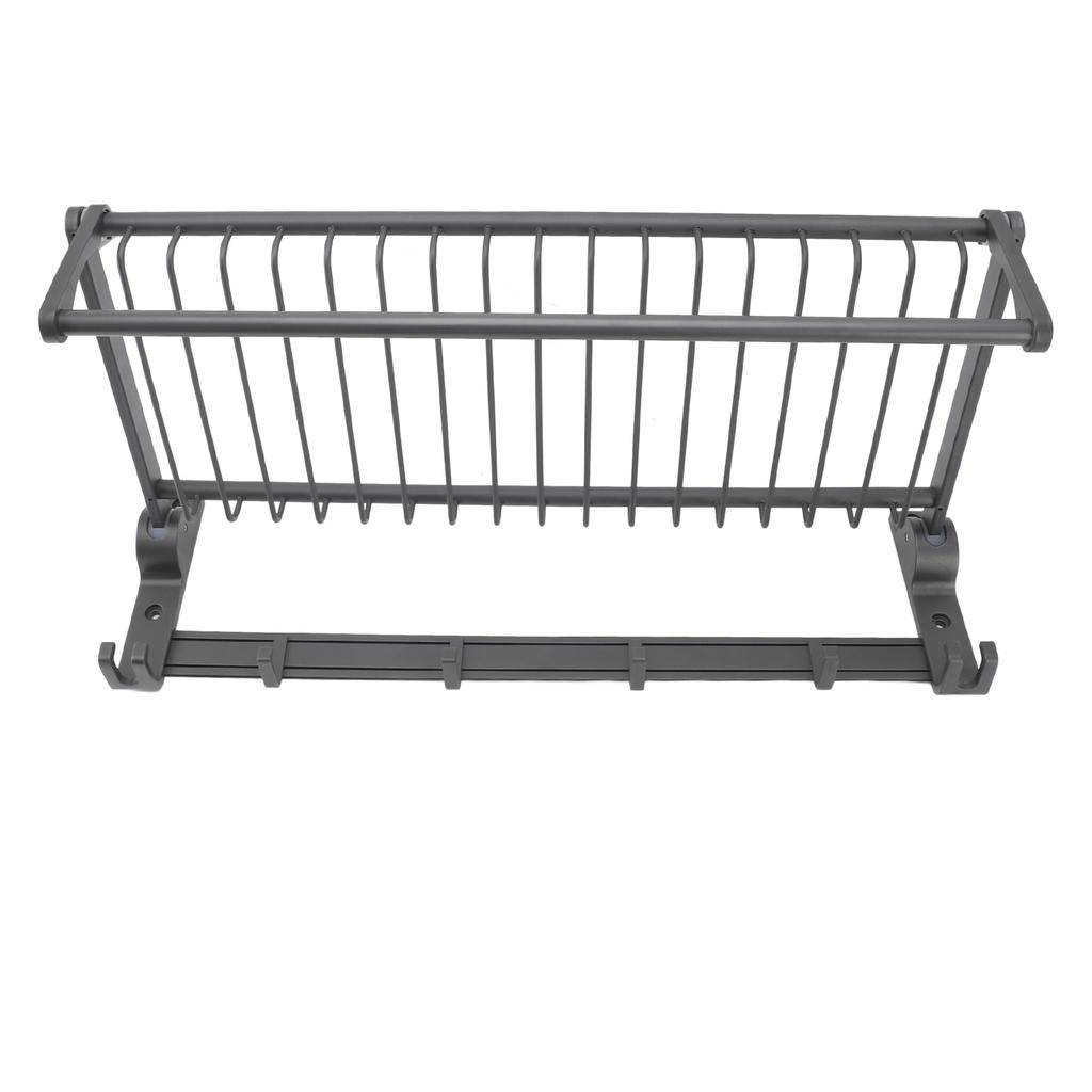 Foldable Towel Shelf Rustproof Space Aluminum Towel Holder Easy Installation Wall Mounted Towel