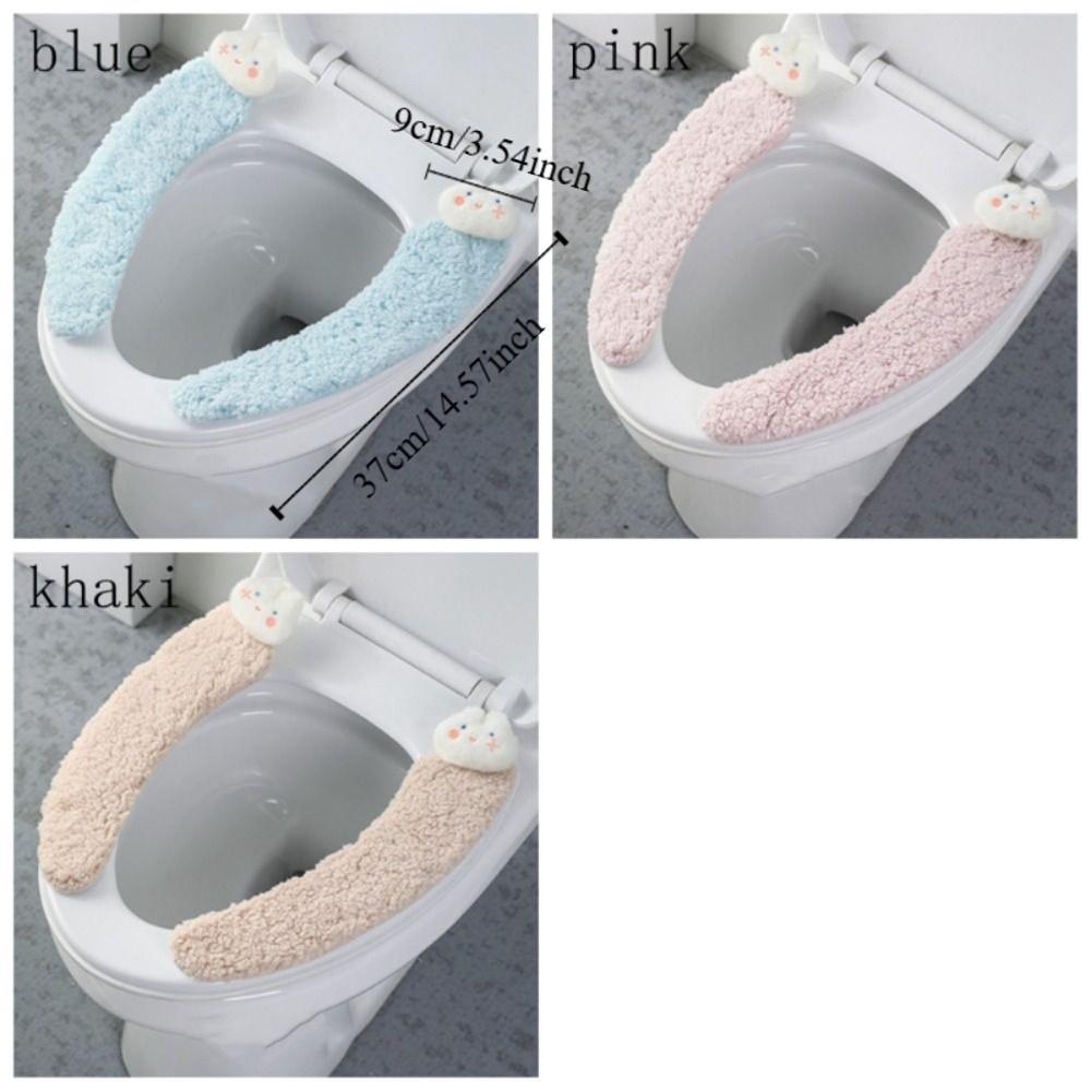 Клейкий Клейкий Коврик для Туалета Удобный Коврик для Туалета с Мультяшным Кроликом Коврик для Туалета из Овечьей Шерсти Домашнее Использование