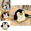 Plush Penguin Kids Shoulder Bag With Soft Fabric Cute Animal Design For Daily Use