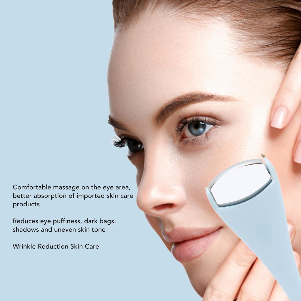 Мини портативный ледяной ролик для глаз из нержавеющей стали, ролик для лица, уменьшение морщин, уход за кожей, для массажа лица и глаз