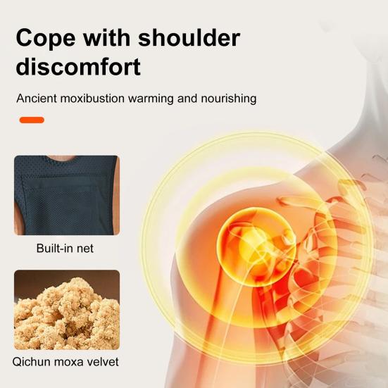 Подогреваемый плечевой бандаж с USB-разъемом, 3 температурных режима, регулируемый, для мужчин и женщин, болезненность, скованность, облегчение боли в плечах, электрический подогрев плечевого бандажа