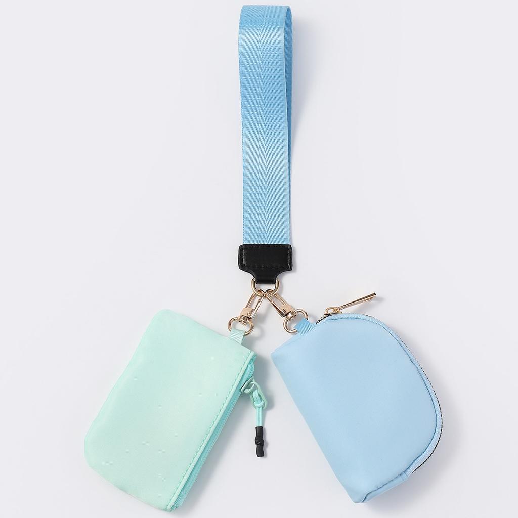 Такая же сумка на запястье, портативная мини-модная, подходящая по цвету, сумка для смены цвета, нейлоновая водонепроницаемая сумка для хранения ключей