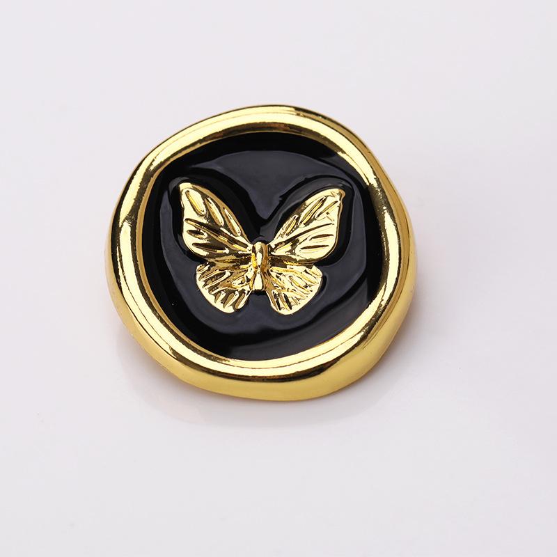 10pcs Beautiful Butterfly Buttons 15/18/23mm Fashionable Metal Shank Buttons Apparel Sewing Accessories
