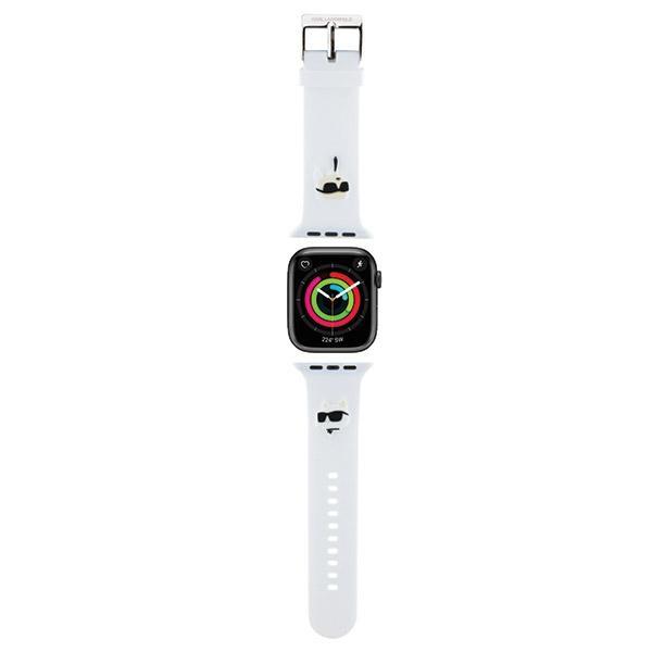 Pasek do Apple Watch 38mm Karl Lagerfeld 3D Rubber Biały
