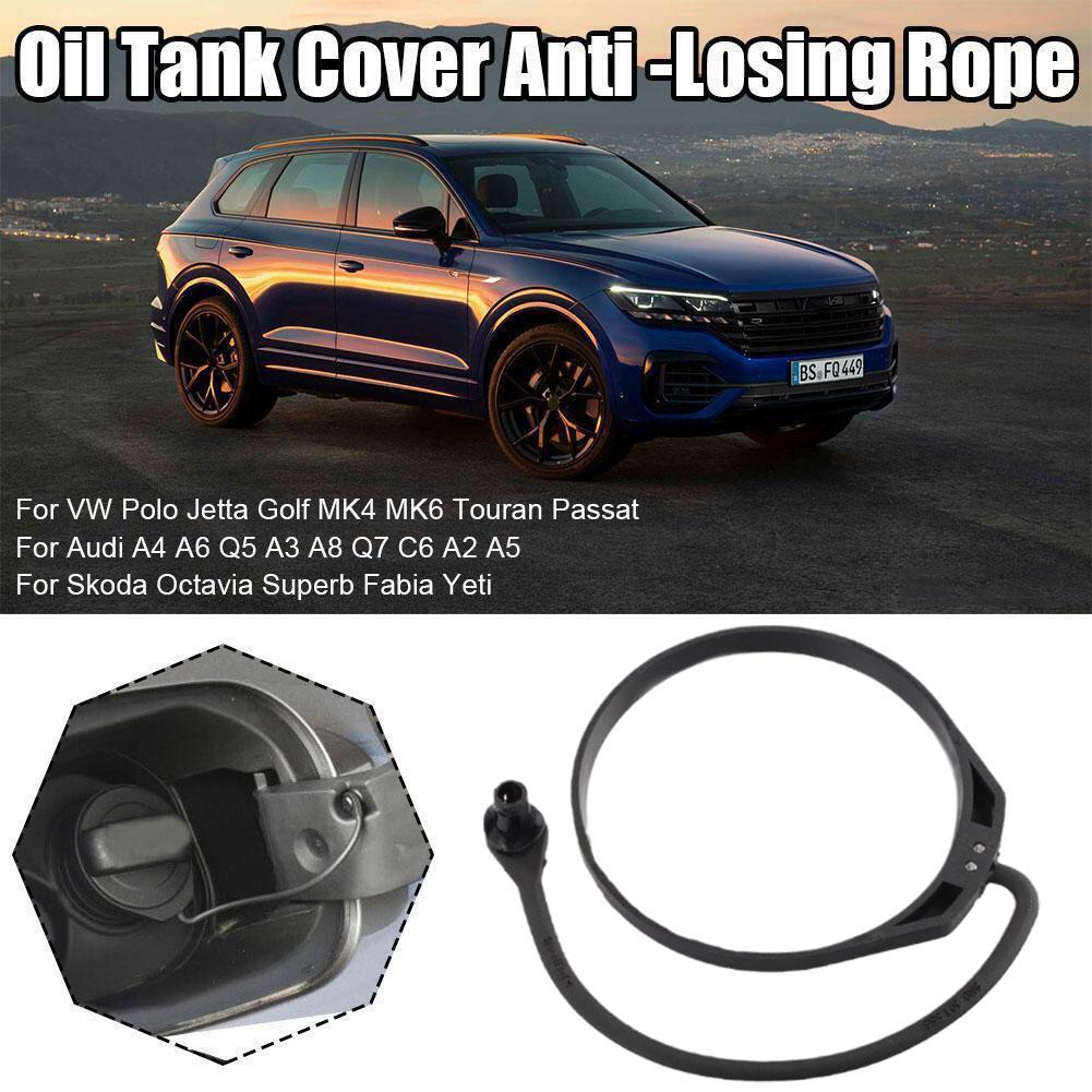 1/2pcs Car Fuel Tank Cap Anti Loss Fixed Traction Buckle Rope Universal Fuel Tank Cap Band Cord Traction Rope Not Easily Corrod