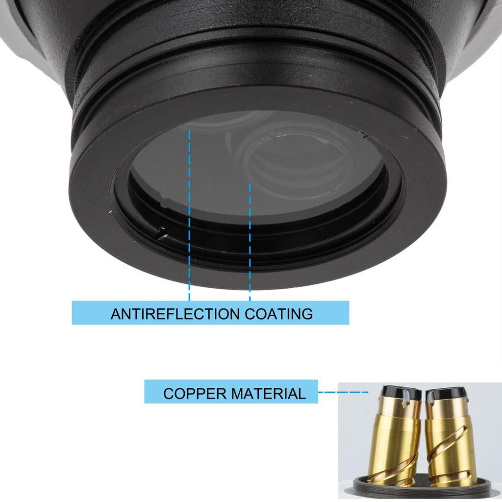 3.5X-90X Stereo Microscope 360°Swiveling Trinocular Stereo Microscope with Pillar Stand