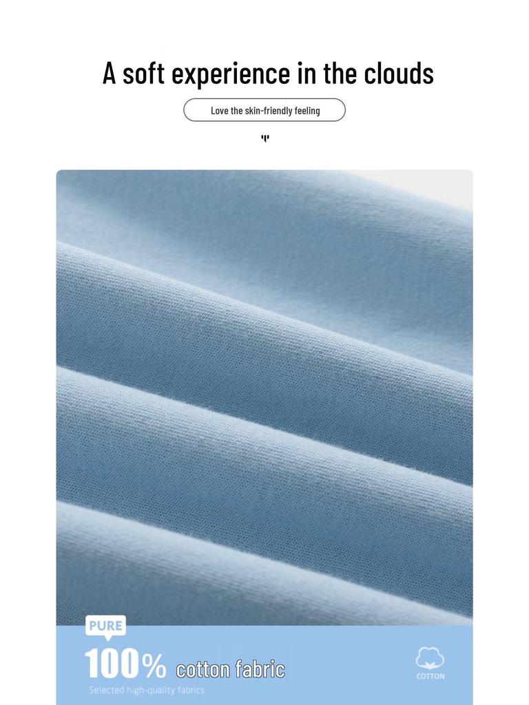 Комплект термобелья для подростков: Чистый хлопок, Тонкий стиль для учеников средней и старшей школы - Теплая хлопковая фланель