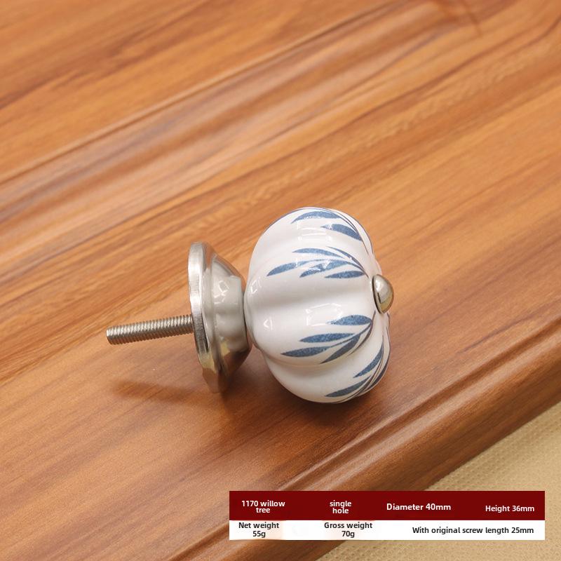Керамическая ручка с одним отверстием в европейском стиле для шкафов и ящиков