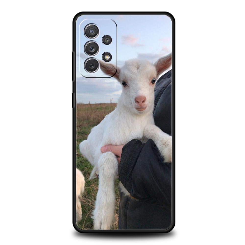 Мультяшный Милый Козлик Чехол для Телефона Для Samsung Galaxy A15 A13 A51 A71 A41 A31 A21S A03S A05 A35 A32 A55 A23 A25 A33 A53 A73 5G Чехол
