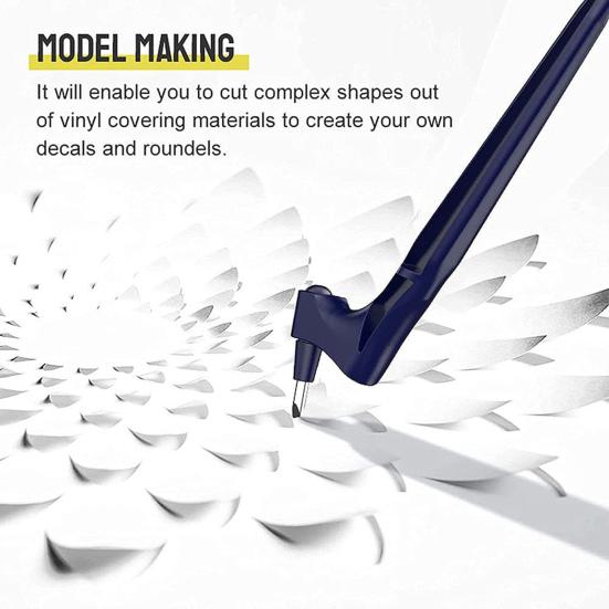 Ручка-резчик для поделок с эргономичной ручкой, вращающееся на 360 градусов лезвие из нержавеющей стали